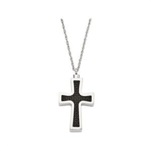 Stainless Steel Carbon Cross