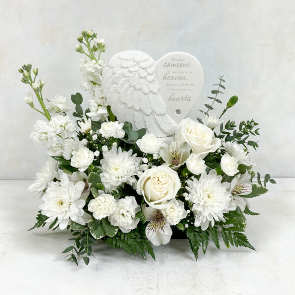 Heart Keepsake Arrangement - Neutral